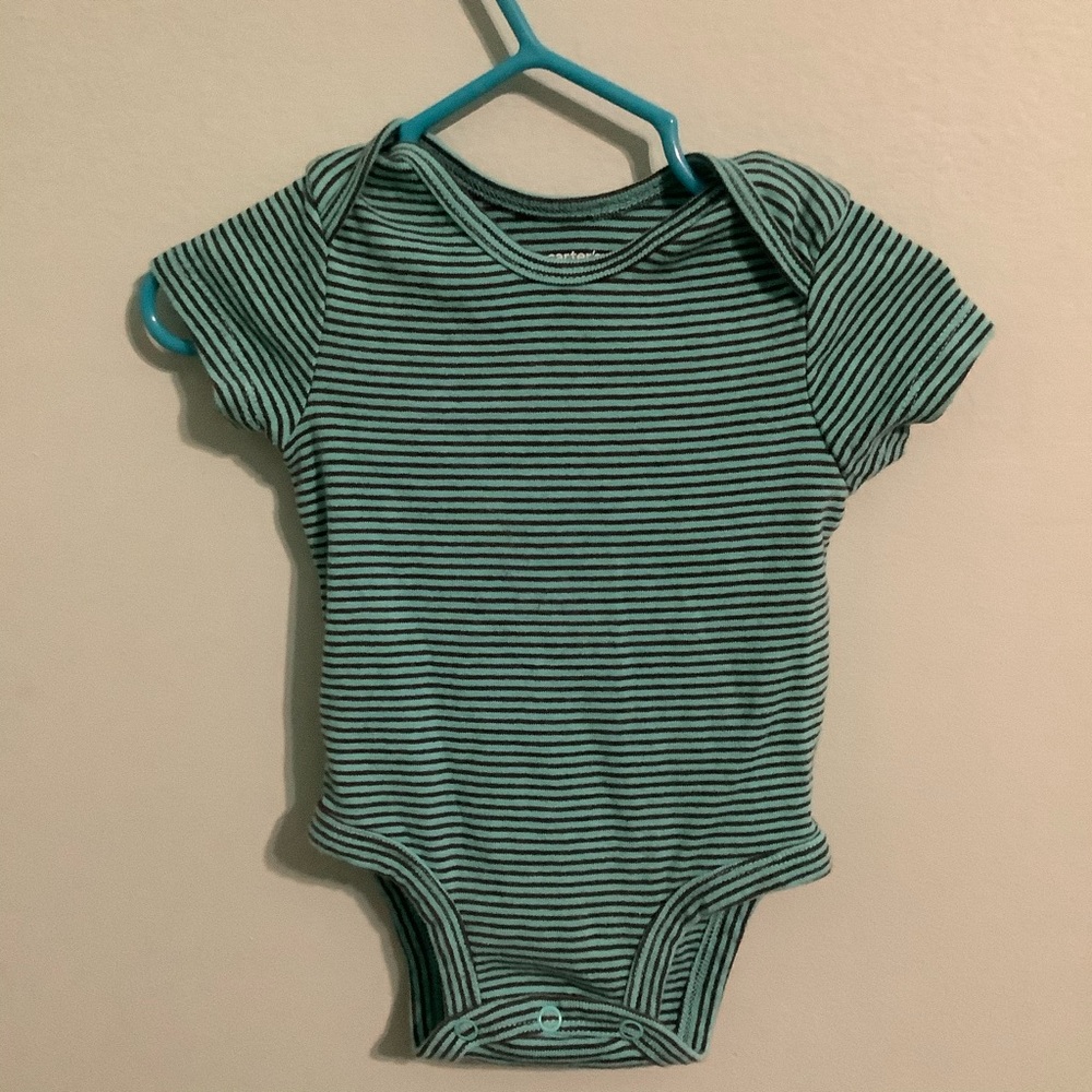 Carter’s blue brown onsie
